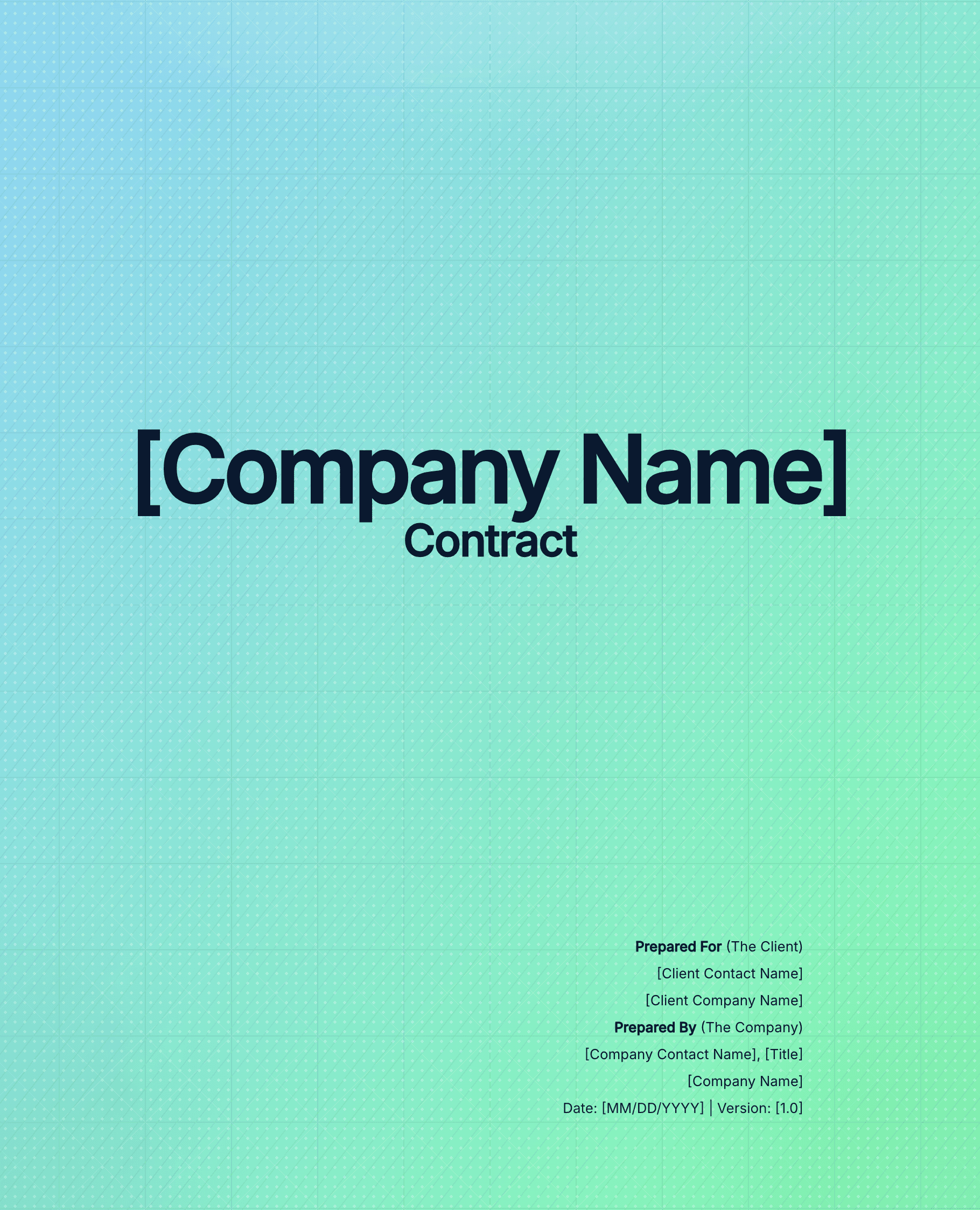 Master Services Agreement — Graphite & Mint